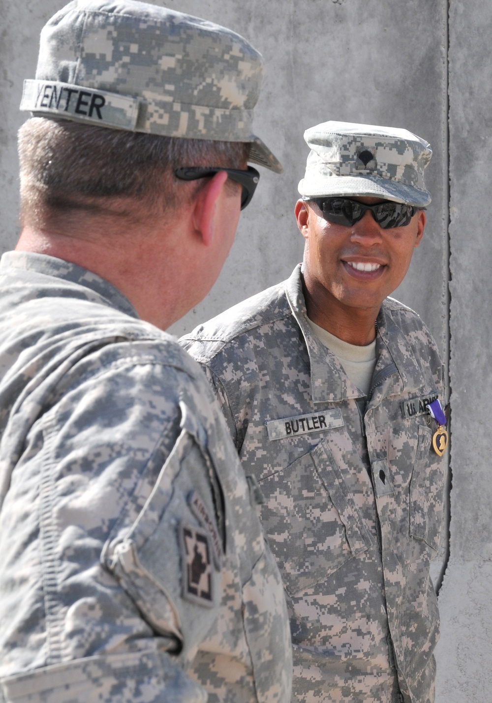 Task Force Overlord soldier Awarded the Purple Heart Medal