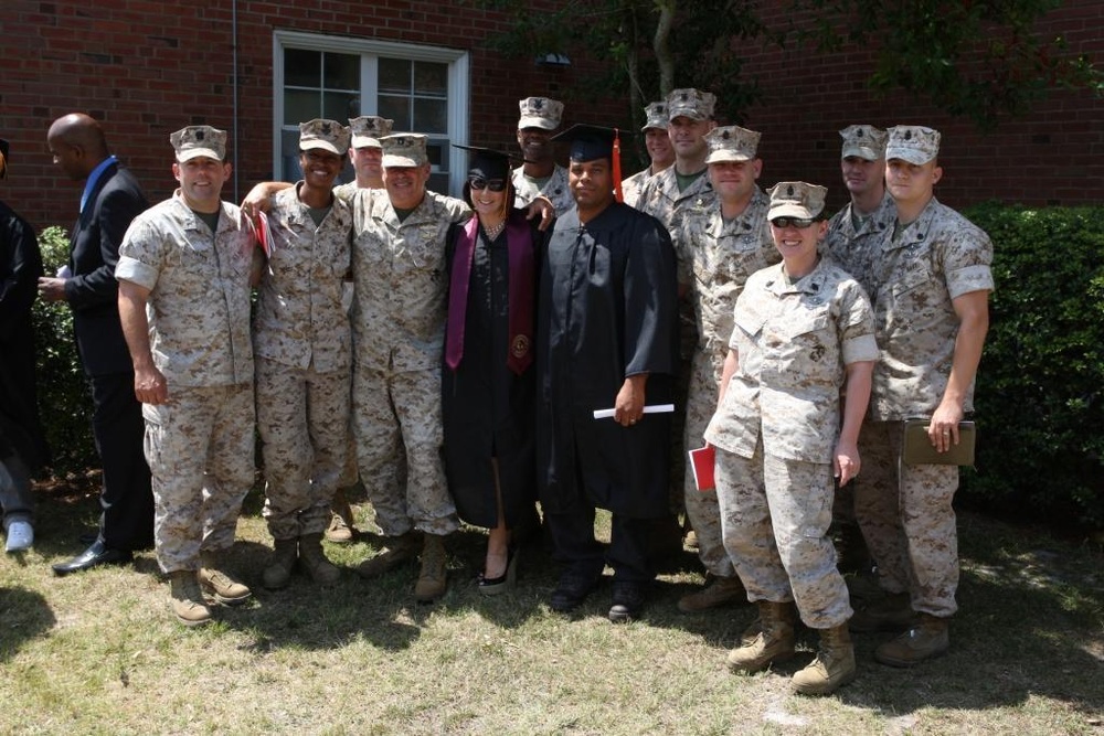 DVIDS Images Lejeune service members graduate college in 16th