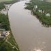 Missouri River flood along South Dakota-Iowa border