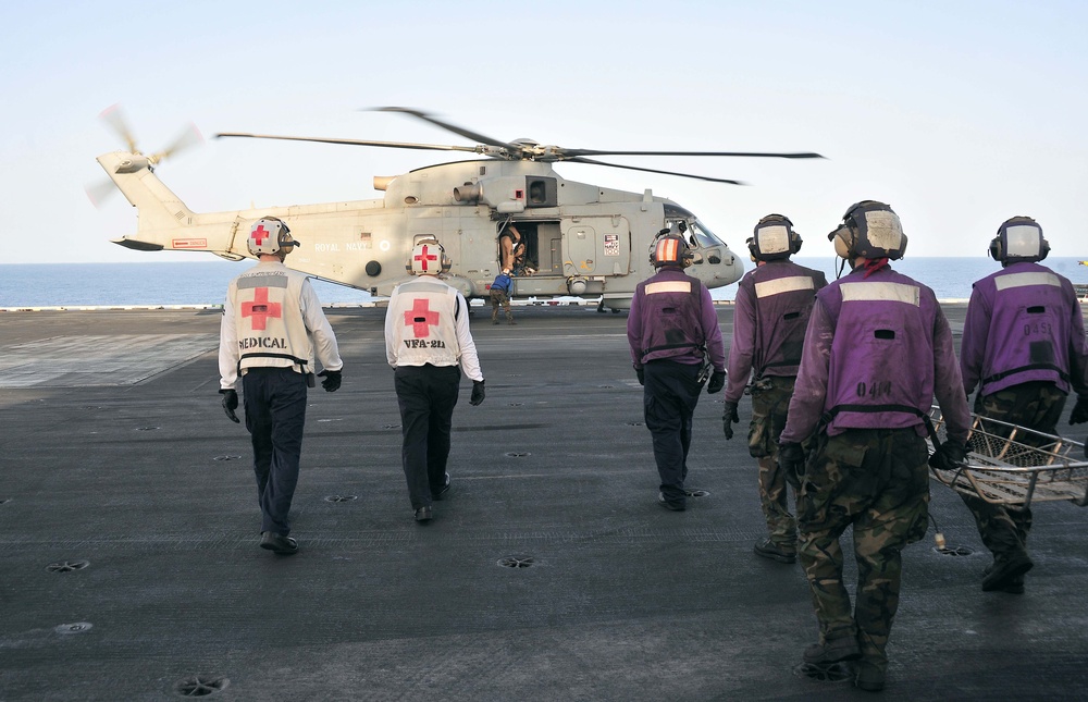 International cooperation assists ill mariner