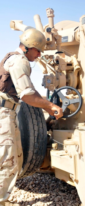 Mustang troops focus on force protection training as they conclude their mission at the commando base at Kirkush Military Training base