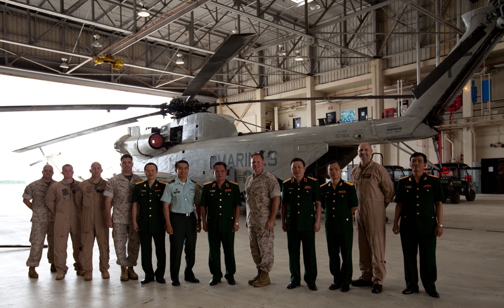 Vietnamese delegates tour Marine Corps Air Station Kaneohe Bay