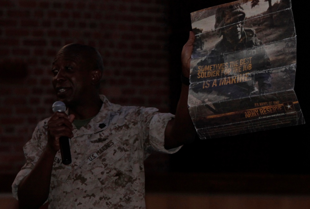 Sgt. Maj. Kent recalls Corps career during visit to Cherry Point