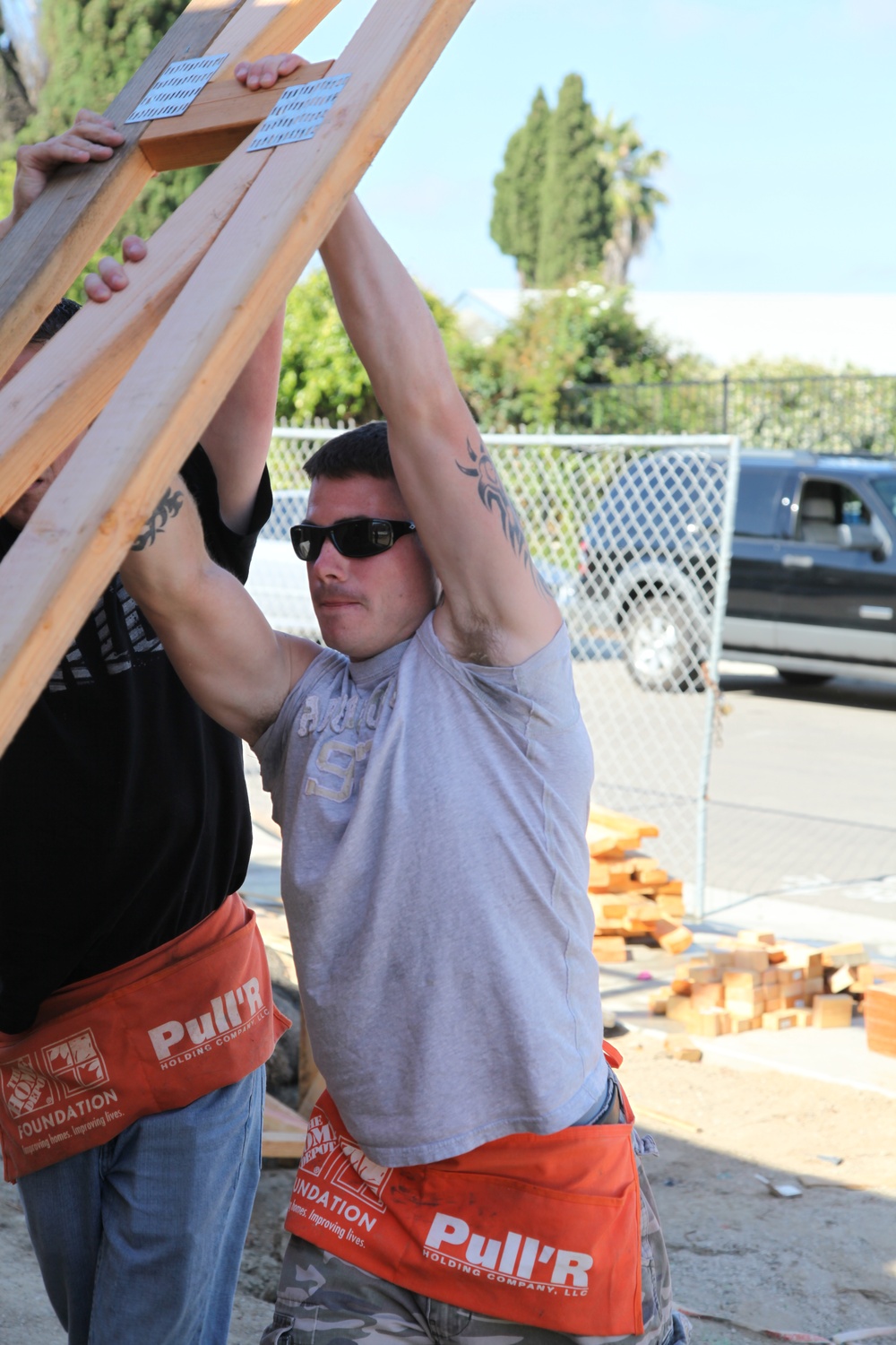Marines support Habitat for Humanity