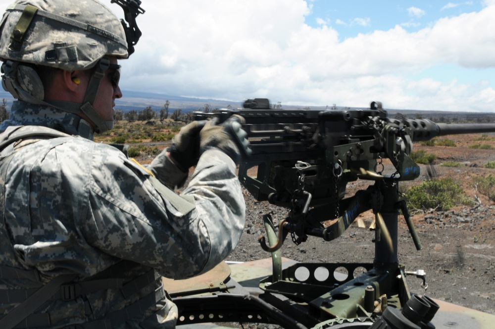Cavalry soldiers fire away