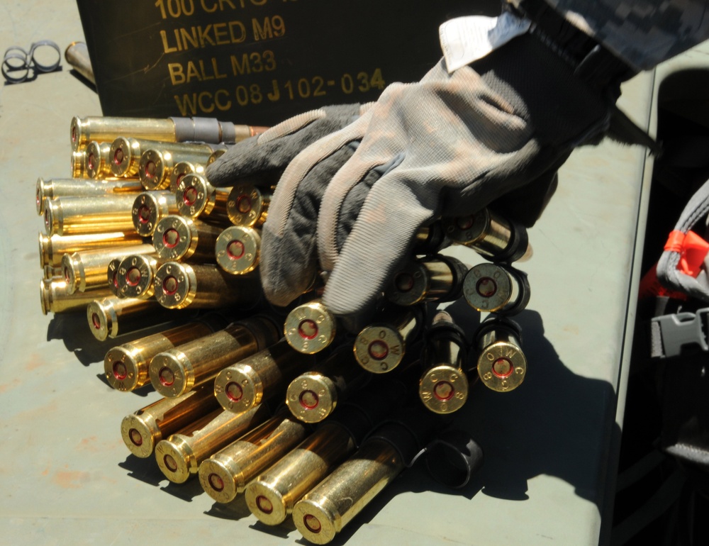 Cavalry soldiers fire away