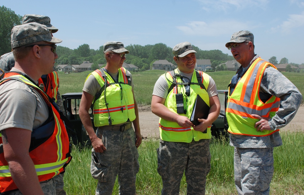 Levee Patrol underway for 211th Engineers, 114th Fighter Wing at Dakota Dunes