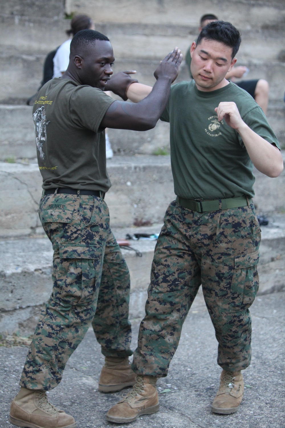 Marines teach basic Marine Corps Martial Arts at MEDCEUR 11