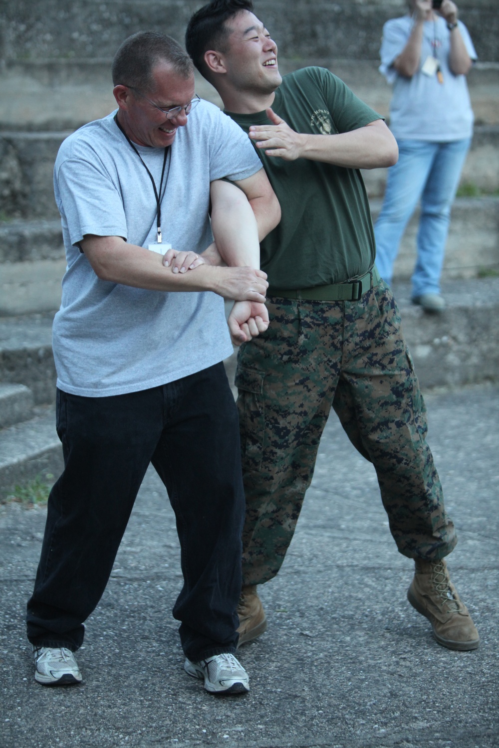 Marines teach basic Marine Corps Martial Arts at MEDCEUR 11