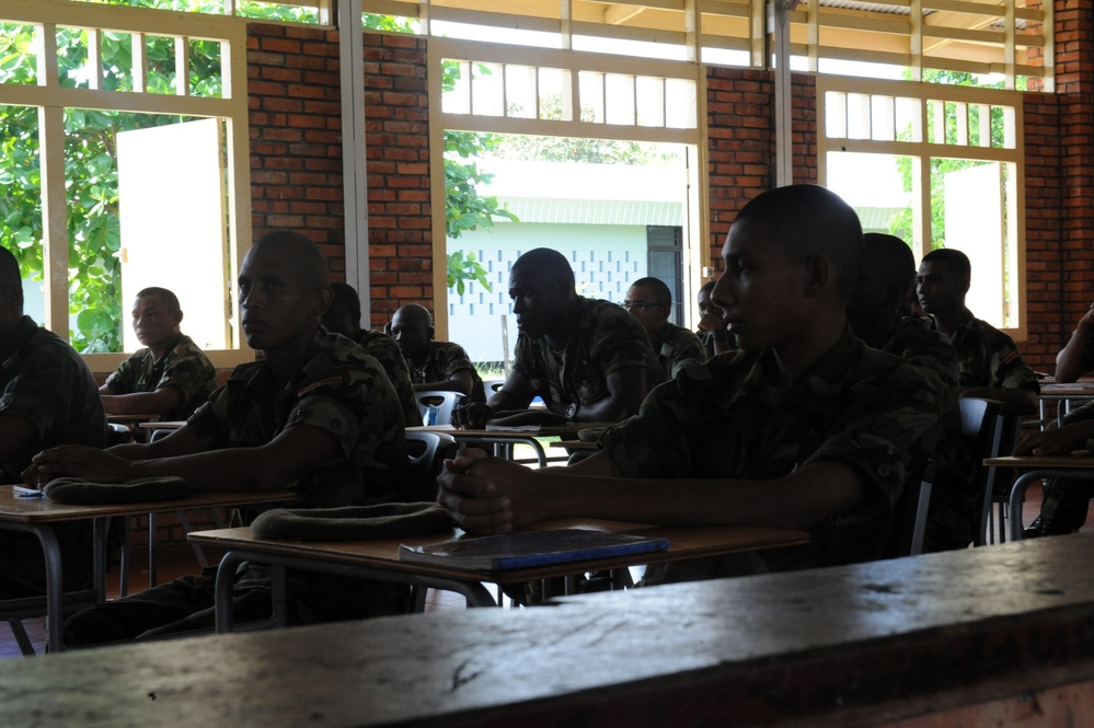 South Dakota Army National Guard MPs teach Surinamese army security force tactics