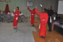 Service members on VBC come together to worship and praise during the Worship Experience – Iraq 2011
