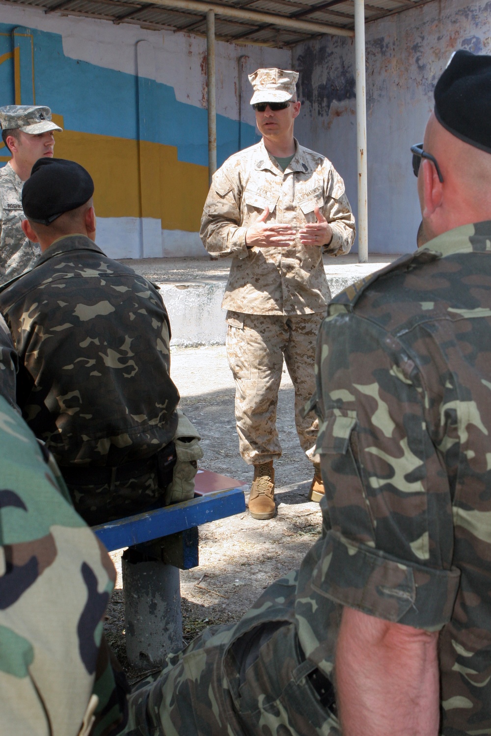 Sgt. Maj. Steven Peck, Lima Company, 3rd Bn. 24th Marine Regiment Sgt. Maj.