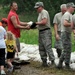 Airmen help prepare for possible flood