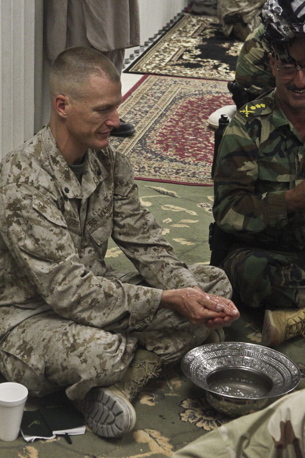 RCT-5 Marines participate in simulated key leader engagement