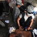 US medics build field hospital