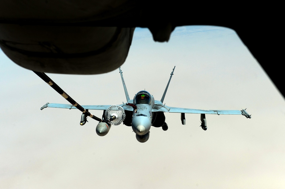 KC-10 Operation Enduring Freedom air refueling mission