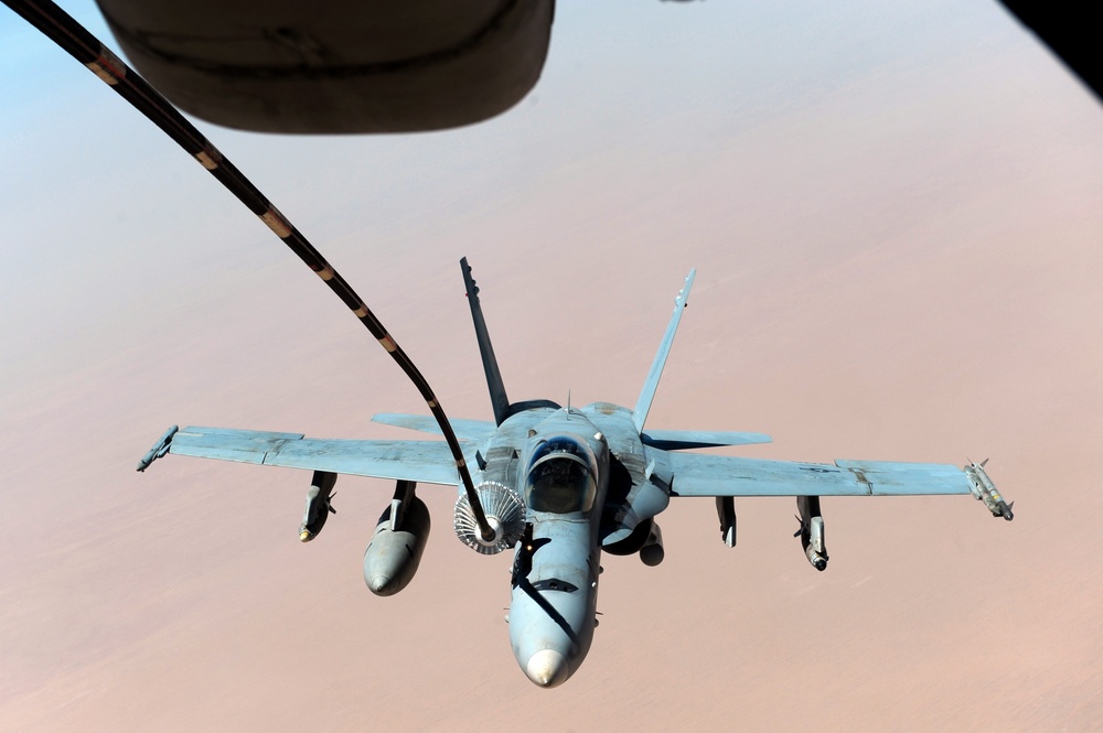 KC-10 Operation Enduring Freedom air refueling mission