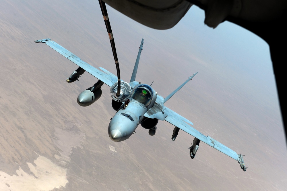KC-10 Operation Enduring Freedom air refueling mission