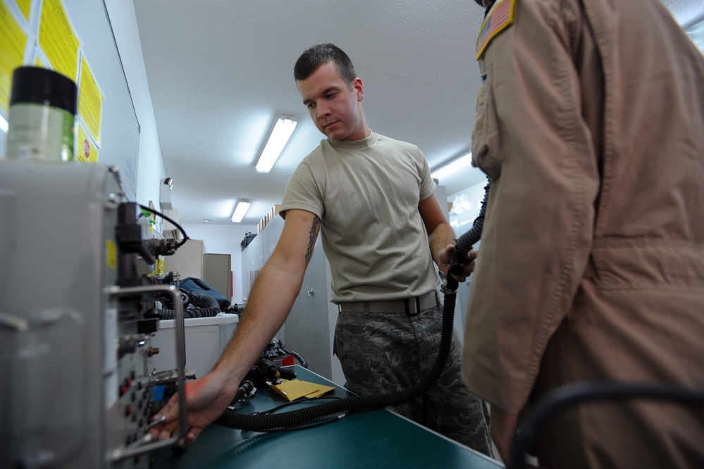 493rd Expeditionary Fighter Squadron life support
