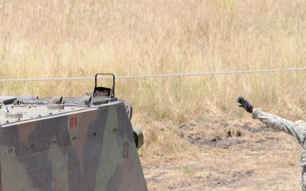 Engineers give demonstration of mine clearing capabilities