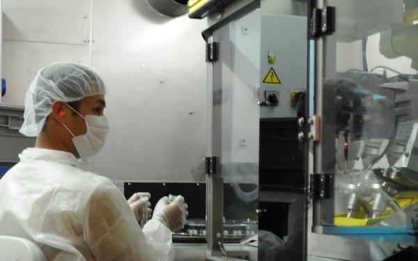 Quartermaster troops process 'expeditionary' drinking water at the nationwide Quartermaster Liquid Logistics Exercise 2011