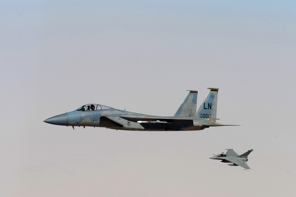 493rd Expeditionary Fighter Squadron training