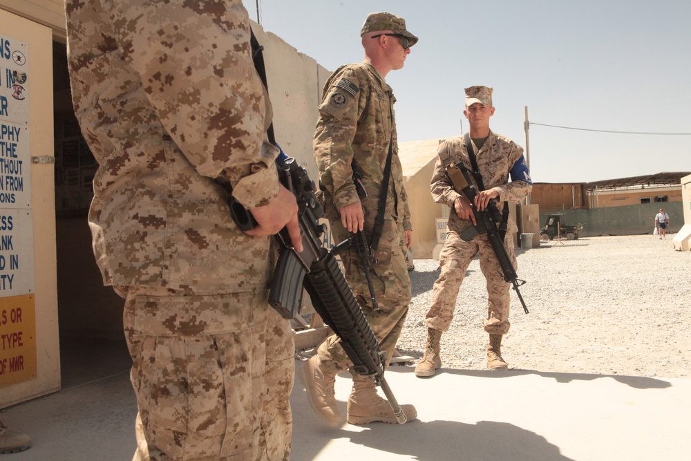Aircraft wing Marines augment NATO military police