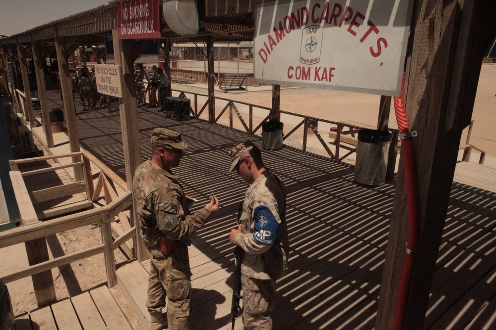 Aircraft wing Marines augment NATO military police