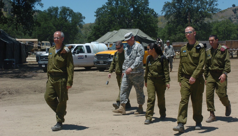 Israeli defence forces visit Fort Hunter Liggett