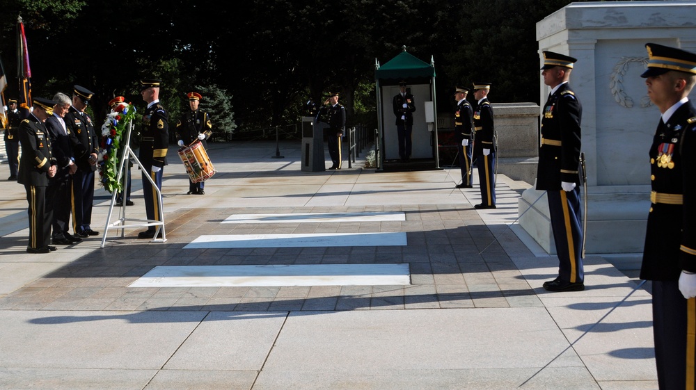 Army wreath ceremony