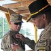 Command Sgt. Maj. Vimoto patches band member