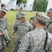 Chaplain Dolan visits With soldiers