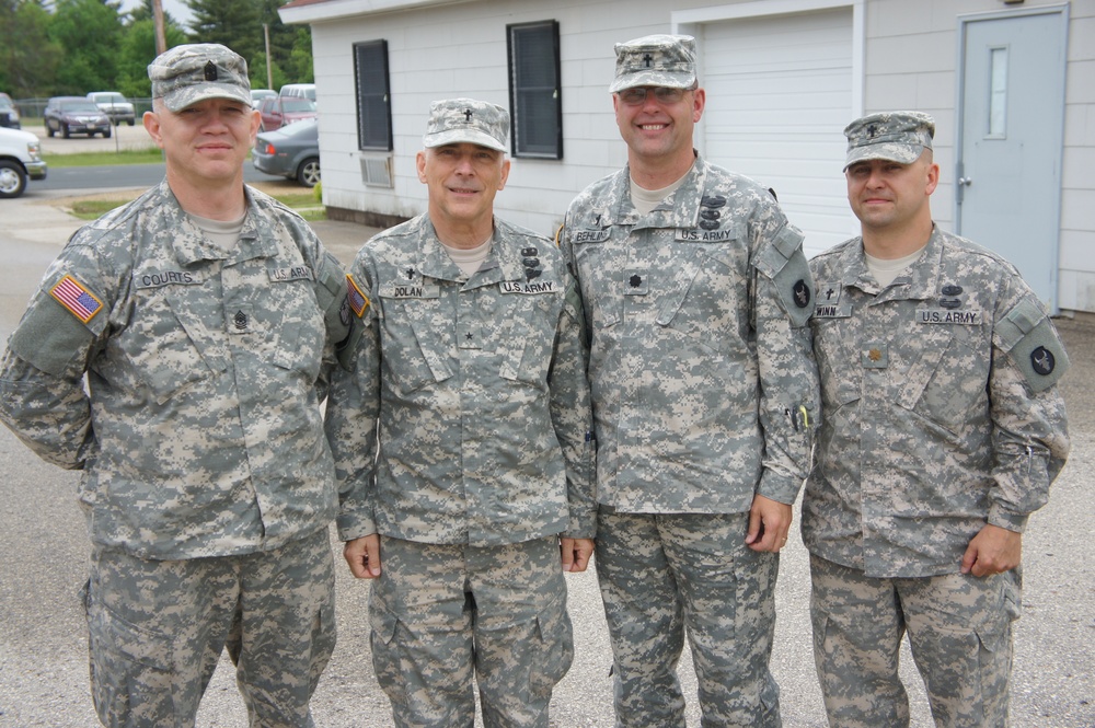 Chaplain Dolan visits Fort McCoy