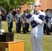 Sailors decommission flag