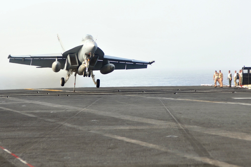 USS Ronald Reagan action