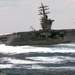 USS Dwight D. Eisenhower conducts rudder turns during sea trials