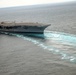 USS Dwight D. Eisenhower conducts rudder turns during sea trials