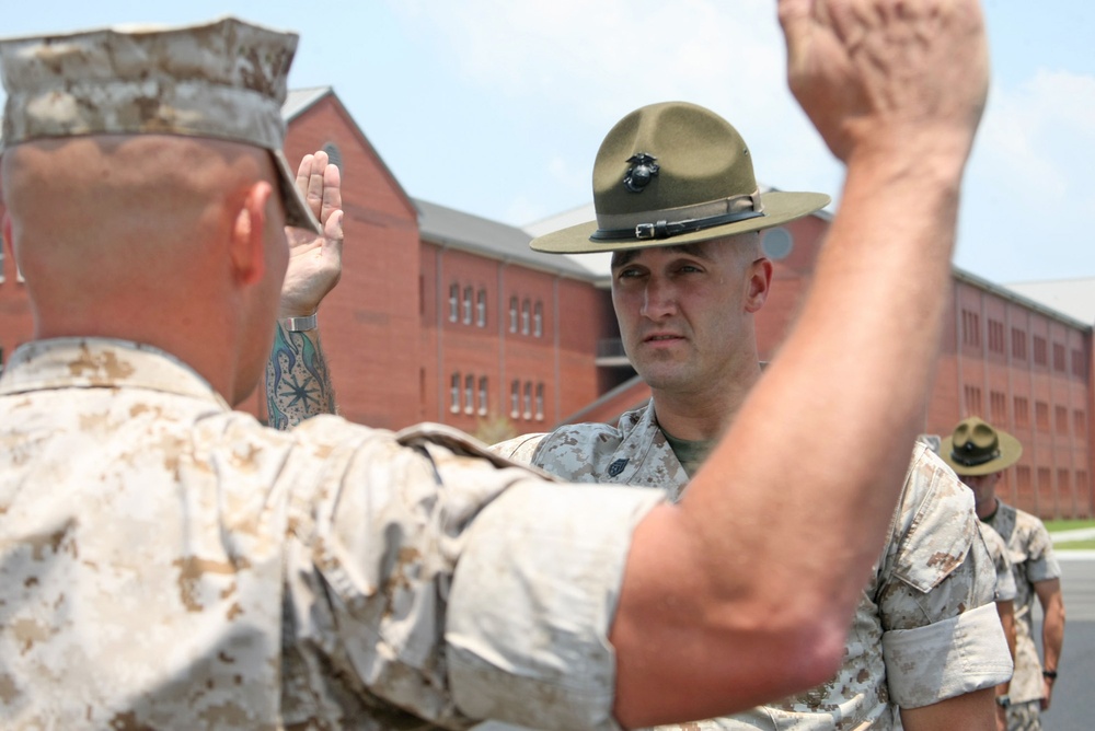 Former drill instructor re-enlist former recruit