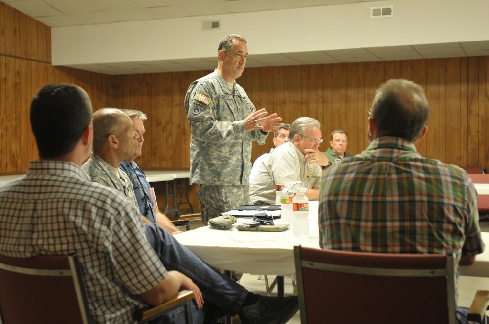 MG Danner speaks on flood response