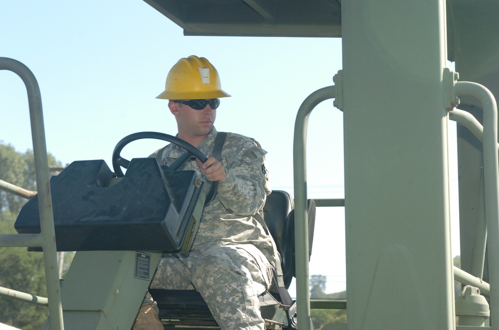 91st Training Division Headquarters building gets new parking lot