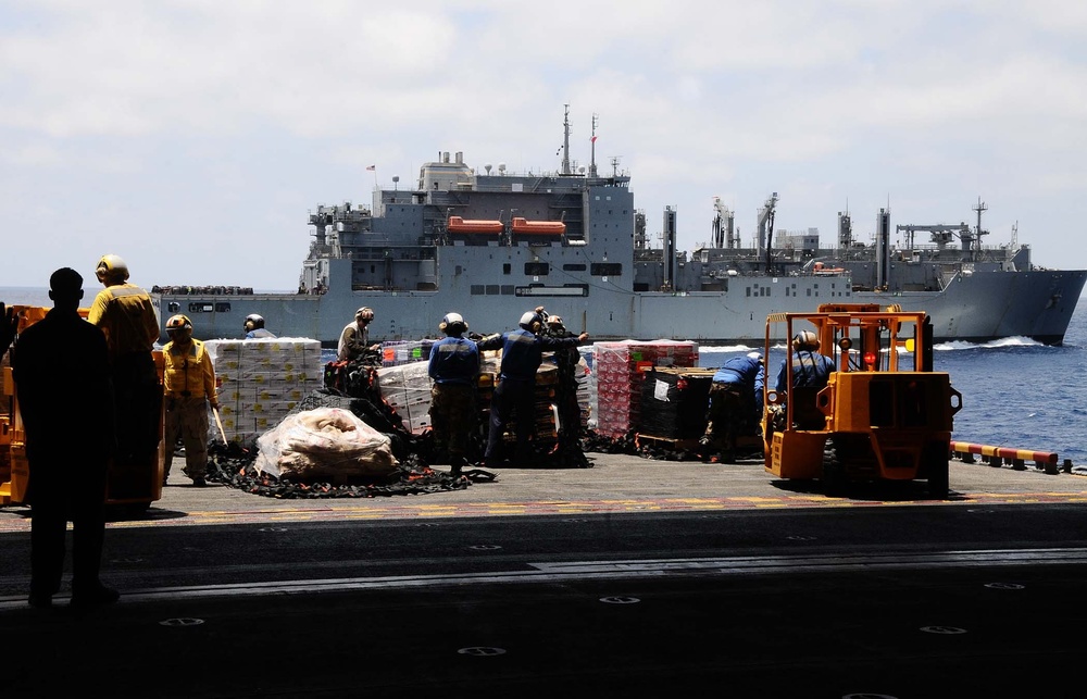 Replenishment of USS Bataan