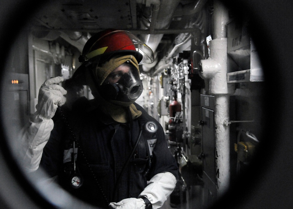 USS Cowpens in the Pacific