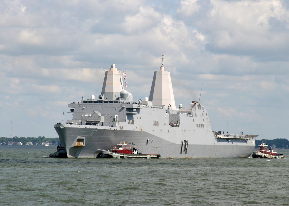 USS San Antonio returns