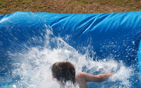 SMP cookout makes a splash with water slide
