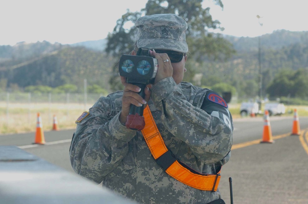 368th Military Police Company on duty at Fort Hunter Liggett