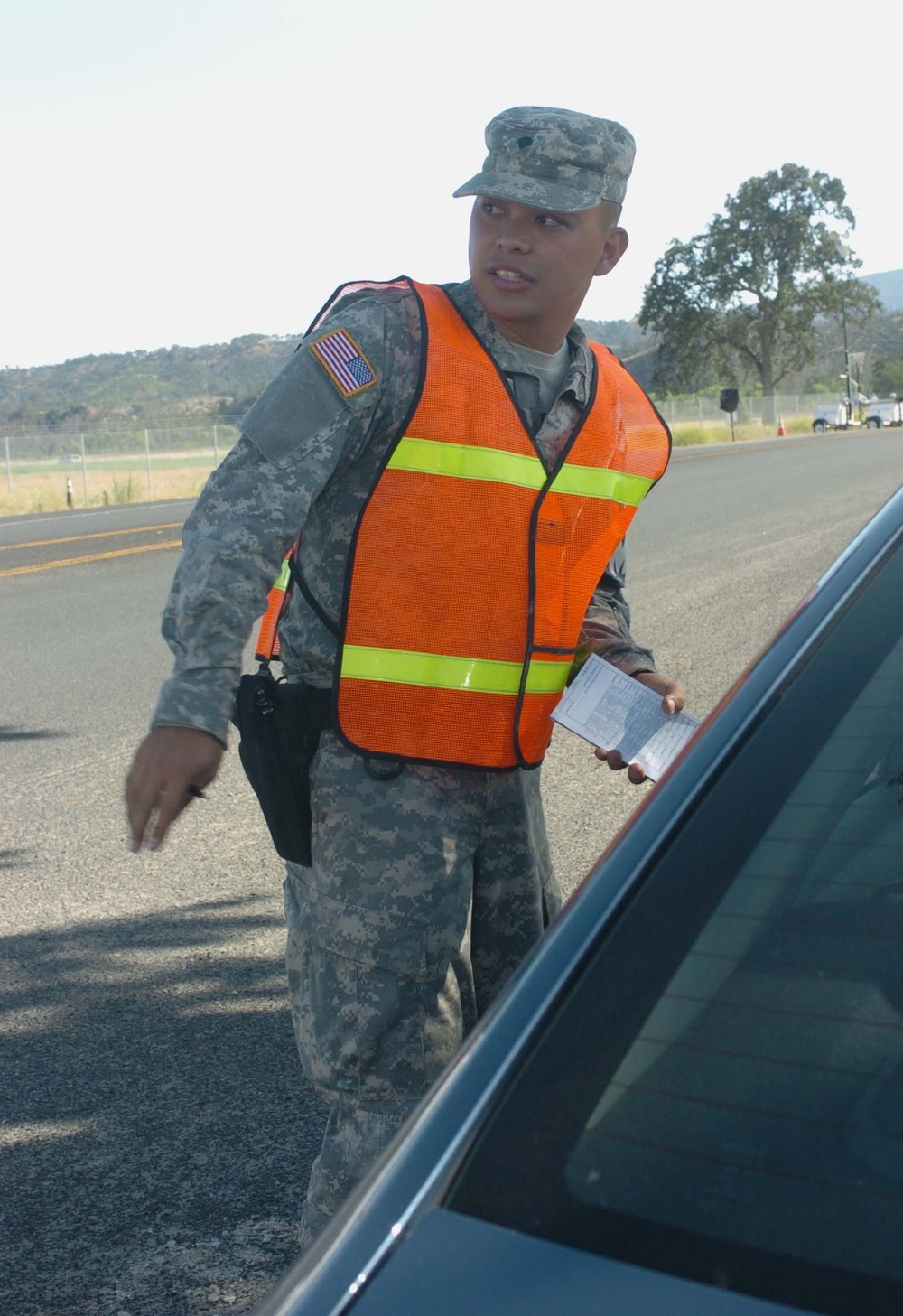 368th Military Police on duty at Fort Hunter Liggett