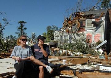 Tornado damage in Massachusetts