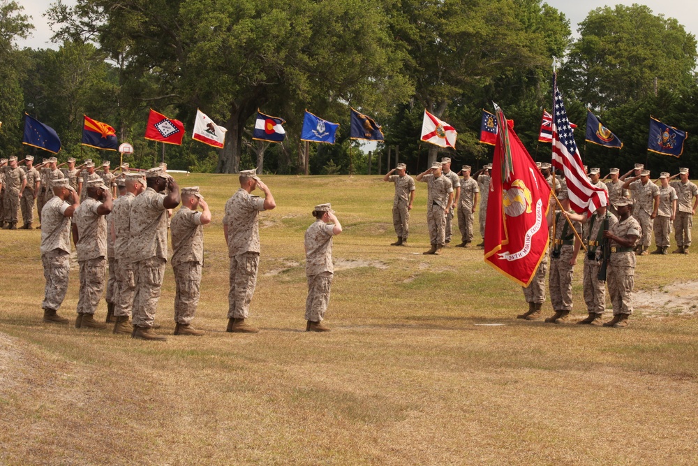 26th MEU change of command