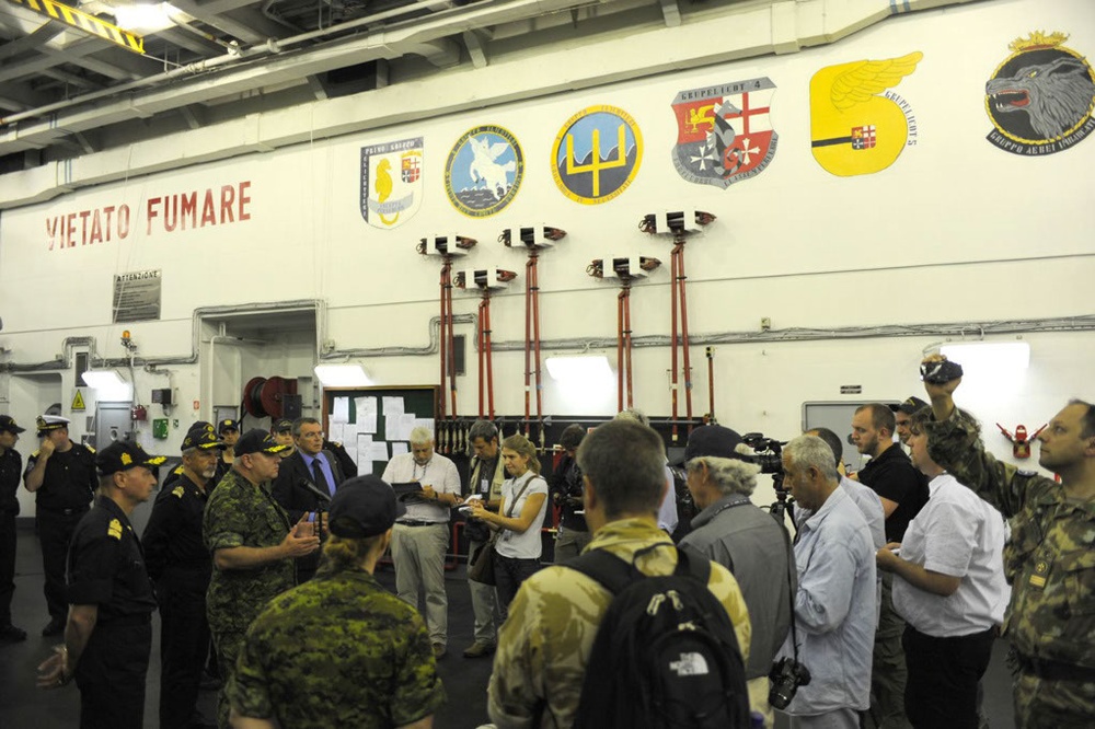 Media day aboard NATO flagship Garibaldi