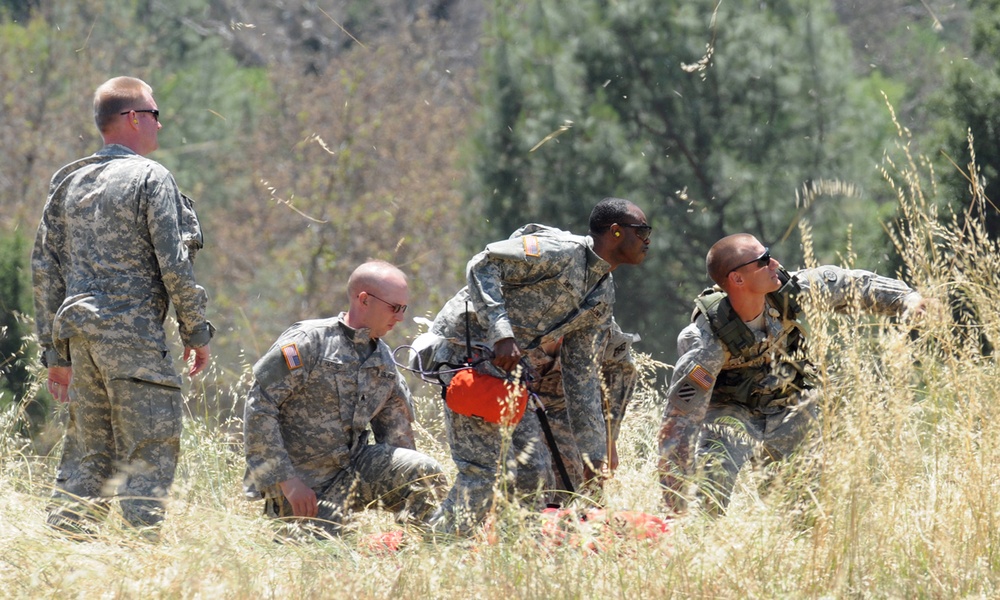 California police train soldiers to use medevacs